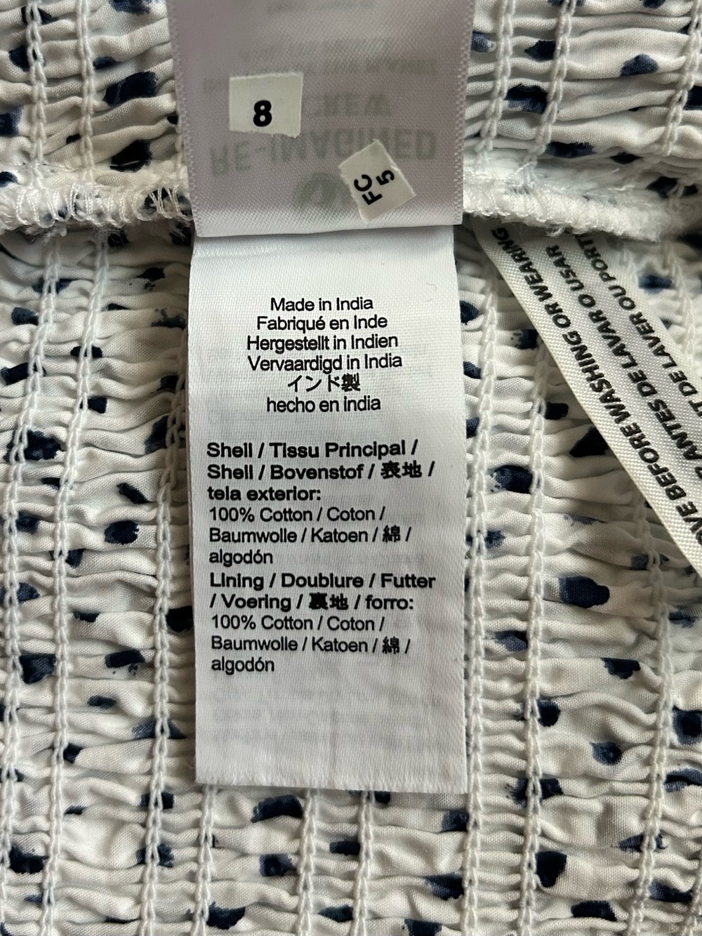 J. Crew White Maxi Skirt with Black Dot Print - Picture 4 of 12